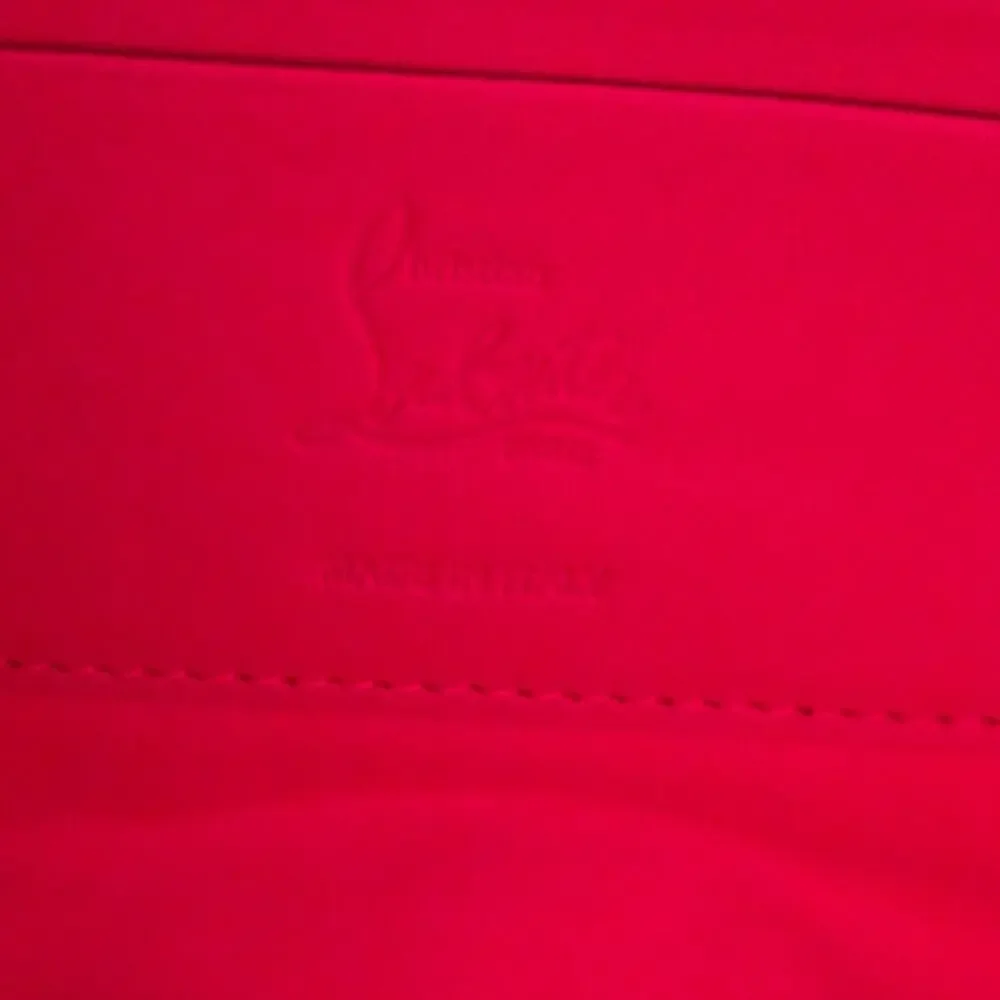 Christian‎ Louboutin Metallic Silver Leather Shoulder Hobo Bag